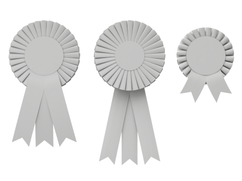 Award Rosette Set 3D-Modell