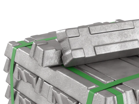 Aluminium Alloy Ingots 3D Model