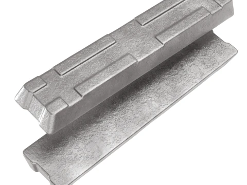 Aluminium Alloy Ingots 3D Model