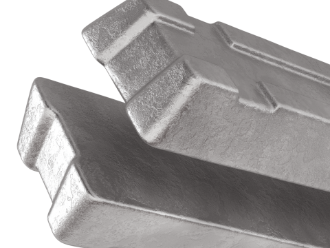 Aluminium Alloy Ingots 3D मॉडल