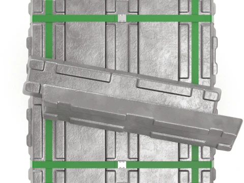 Aluminium Alloy Ingots 3D Model