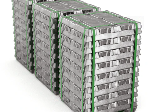 Aluminium Alloy Ingots 3D Model