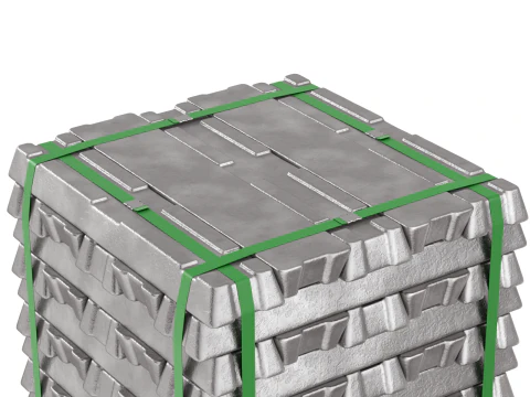 Aluminium Alloy Ingots 3D Model