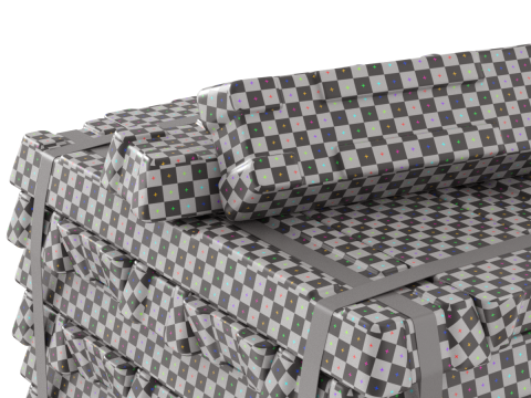 Aluminium Alloy Ingots 3D मॉडल