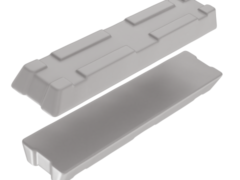 Aluminium Alloy Ingots 3D मॉडल