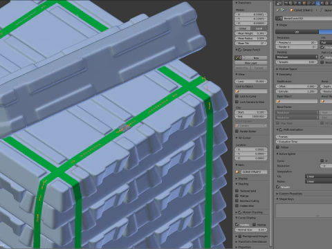 Aluminium Alloy Ingots 3D Model
