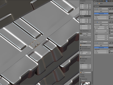 Aluminium Alloy Ingots 3D मॉडल