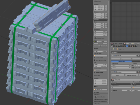 Aluminium Alloy Ingots 3D मॉडल