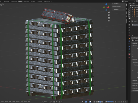 Aluminium Alloy Ingots 3D मॉडल