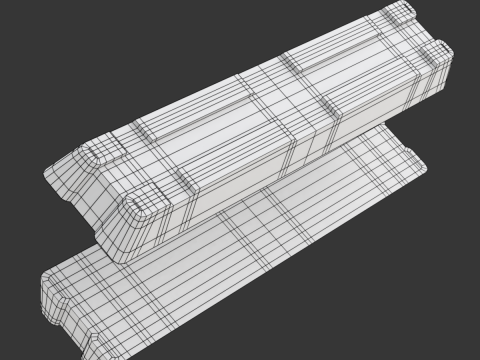 Aluminium Alloy Ingots 3D मॉडल