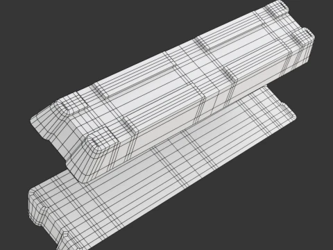 Aluminium Alloy Ingots 3D Model