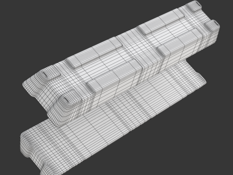 Aluminium Alloy Ingots 3D मॉडल