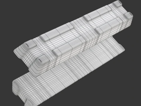 Aluminium Alloy Ingots 3D Model