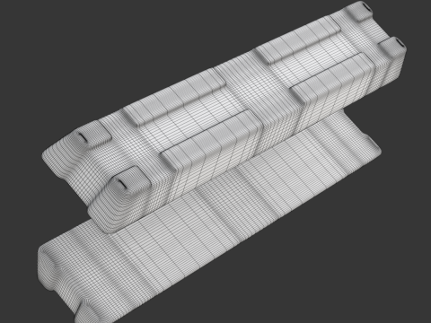 Aluminium Alloy Ingots 3D मॉडल