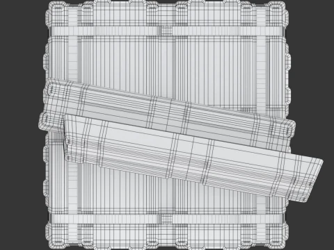 Aluminium Alloy Ingots 3D Model