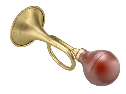 Retro Car Air Horn 3D Model