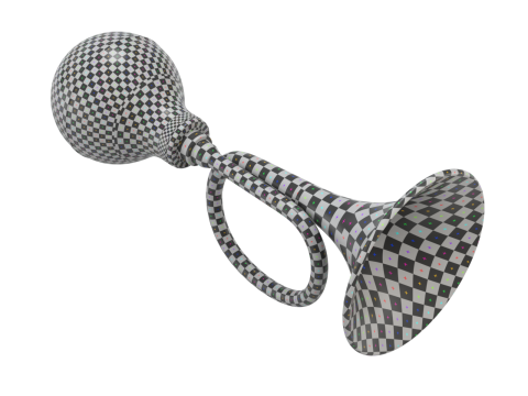 Retro Car Air Horn Modelo 3D