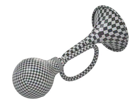 Retro Car Air Horn Modelo 3D