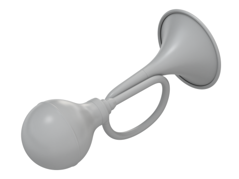 Retro Car Air Horn Modelo 3D