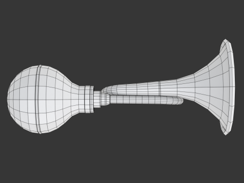Retro Car Air Horn Modelo 3D