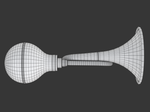 Retro Car Air Horn Modelo 3D