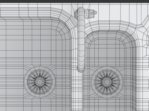 Kitchen Sink with double Bowl Tap and Drain Modelo 3D