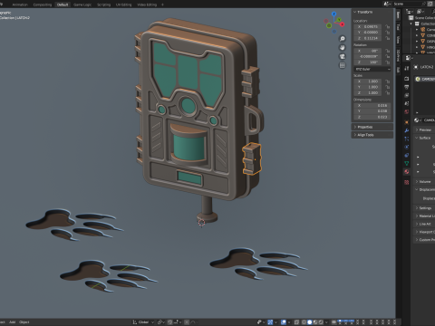 Wildlife Trail Camera Modello 3D