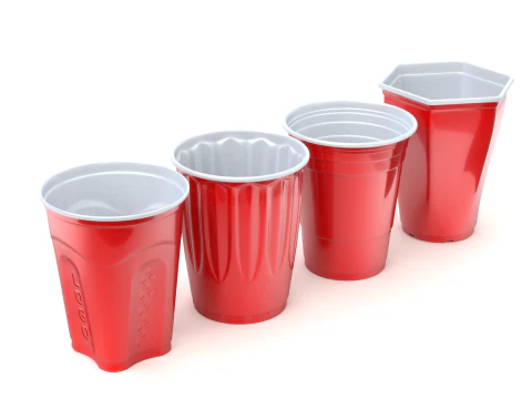 Plastic Cup Set 3D Model