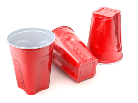 Plastic Cup Set 3D Model