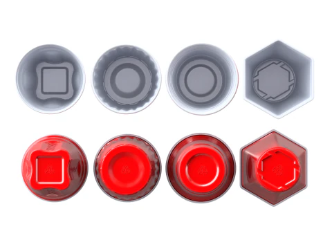 Plastic Cup Set 3D Model