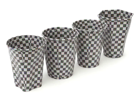 Plastic Cup Set 3D Model