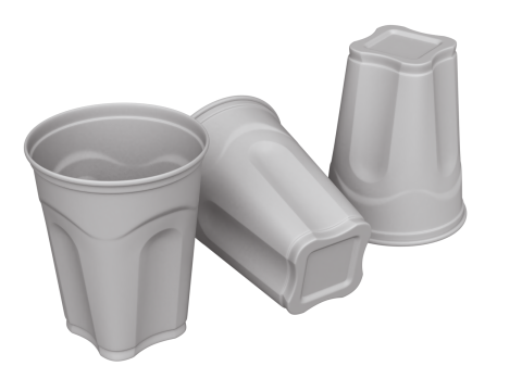 Plastic Cup Set 3D Model