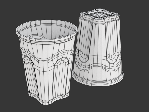 Plastic Cup Model - 1 3D Model