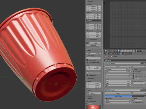Plastic Cup Model - 2 Modelo 3D