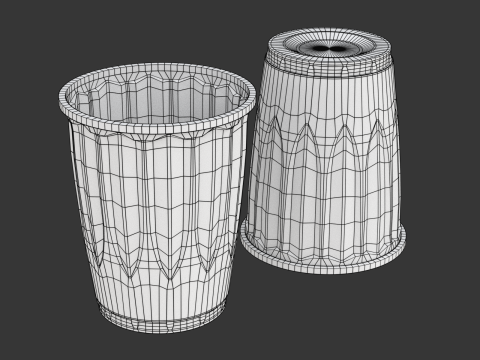 Plastic Cup Model - 2 Modelo 3D