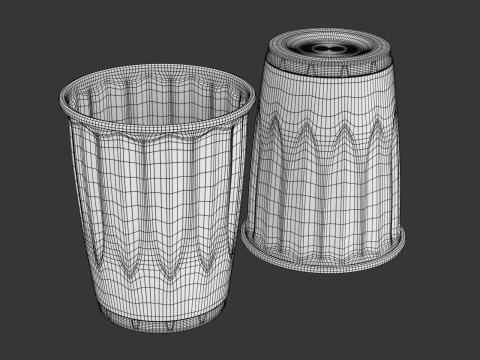 Plastic Cup Model - 2 Modelo 3D