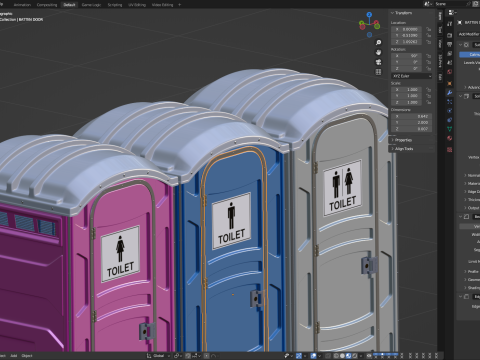 Portable Toilet Modelo 3D