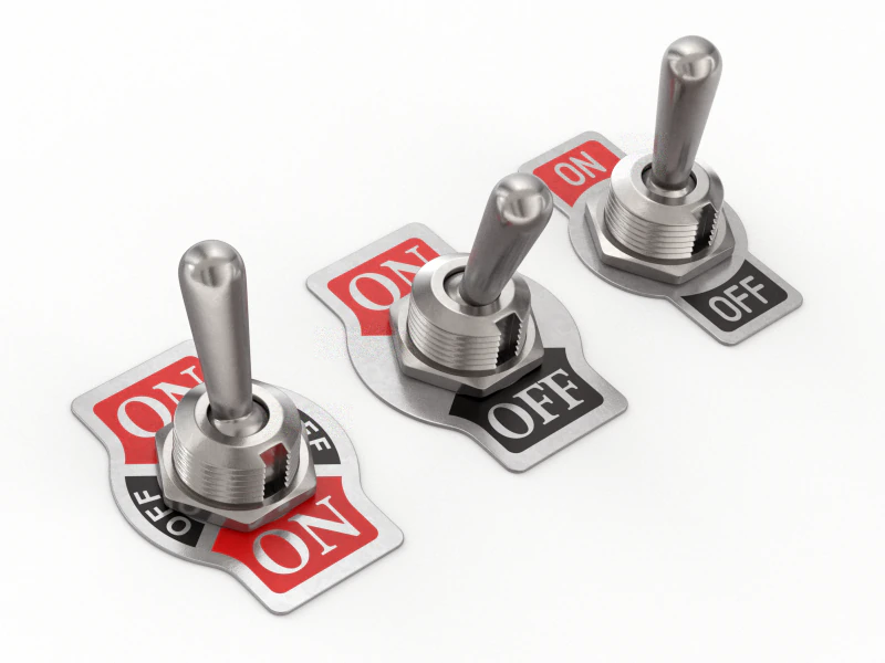 Toggle Switch 3D Model .c4d .max .obj .3ds .fbx .stl .blend