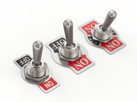 Toggle Switch 3D Model