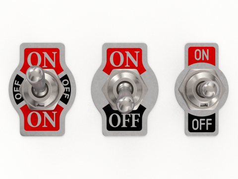 Toggle Switch 3D Модель