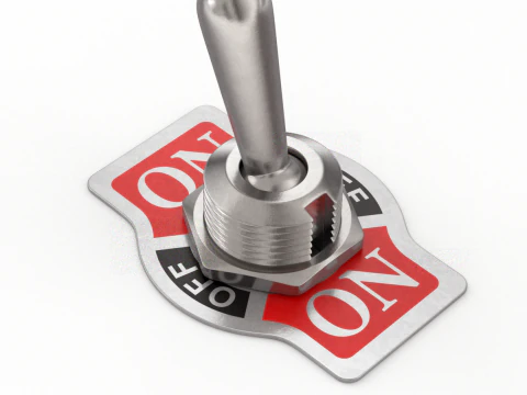 Toggle Switch 3D Model