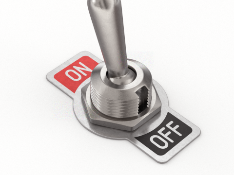 Toggle Switch 3D Модель