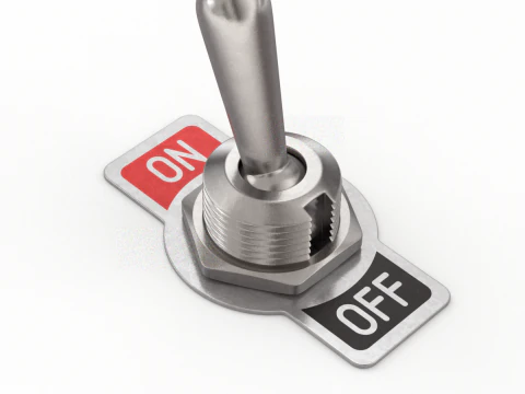 Toggle Switch 3D Model