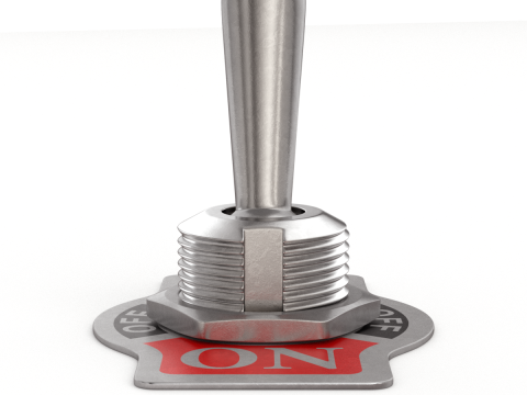Toggle Switch 3D Модель