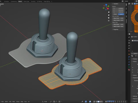 Toggle Switch 3D Model