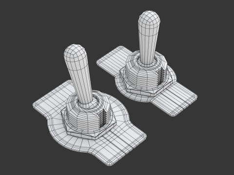 Toggle Switch 3D Модель