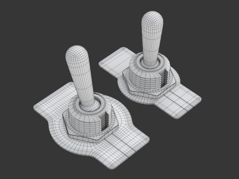 Toggle Switch 3D Модель