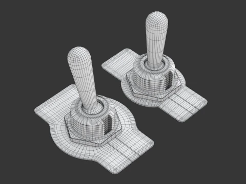 Toggle Switch 3D Model