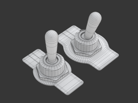 Toggle Switch 3D Модель