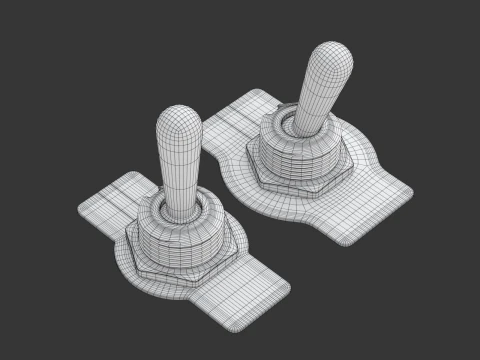 Toggle Switch 3D Model